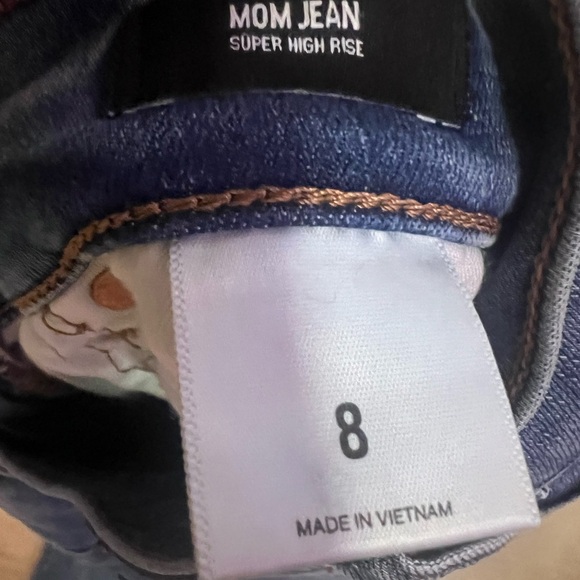 Express Mom High Rise Jeans Size 8 - Picture 8 of 10